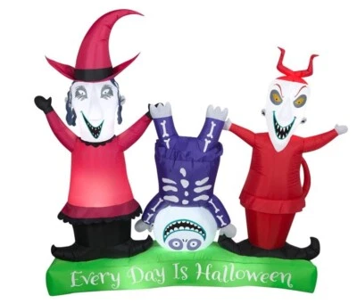 Gemmy Halloween Airblown 6.ft Long Inflatable Lock, Shock and Barrel Inflatable - Image 1 of 4