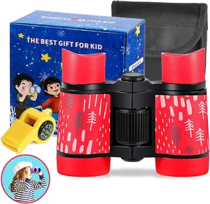 Kid Binoculars High Resolution Best Gifts for 3-12 Years Boys Girls Optics Shock - Picture 1 of 12