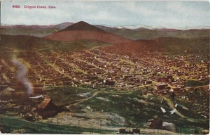 Postal de vista aérea de Cripple Creek Colorado - Imagen 1 de 2
