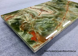 Tischplatte Bodenplatte Couchtischplatte Ablage Tablett Naturstein ONXY grün NEU - Bild 1 von 7