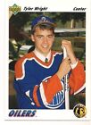 1991/2 Upper Deck Rookie Tyler Wright Edmonton Oilers #67