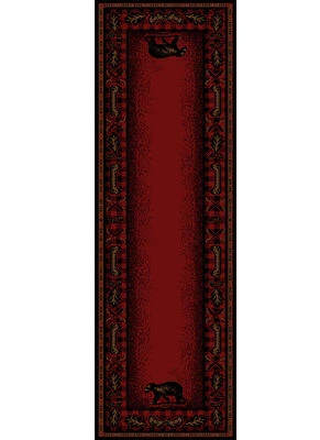 Alfombra roja para canoa Lodge Cabin Bear *ENVÍO GRATUITO* Foto 1 de 3