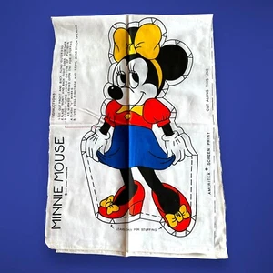 Vintage Walt Disney MINNIE MOUSE Ameritex Cut & Sew Stoff Panel Kissen Puppe Neu aus altem Lagerbestand - Bild 1 von 4