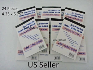 24X- Sales Order Book Receipt 50 Duplicate Forms Carbon New US Seller - Picture 1 of 6