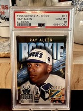 1996 SKYBOX Z-FORCE Z-CLING RAY ALLEN ROOKIE RC PSA 10 GEM MINT #R1 POPULATION 9