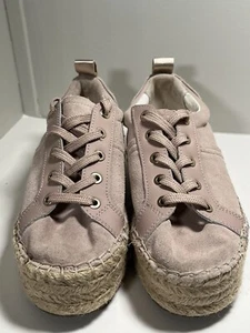 Sam Edelman Women Carleigh Suede Pink Blush Platform Espadrilles Sneakers Size 7 - Picture 1 of 10