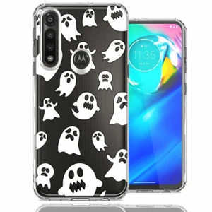 Funda de teléfono de doble capa para Motorola Moto G Power Halloween Spooky Ghost - Imagen 1 de 1