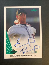 2013 Leaf Memories Auto Autograph Green #A-ER1 Eduardo Rodriguez 01/10