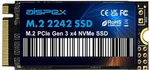AISPEX 512GB SSD, PCIe NVMe M.2 2242 Internal Solid State Drive Gen3 8Gb/s - Picture 1 of 10