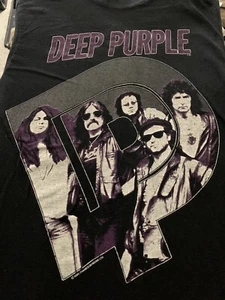 T-shirt manica lunga vintage Deep Purple Perfect Strangers Tour 1985 nera piccola - Foto 1 di 8