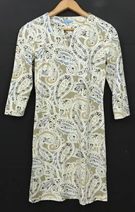 J. Mclaughlin Carly Catalina Cloth Sheath Dress 3/4 Sleeve Paisley Print Size XS - Picture 1 of 6