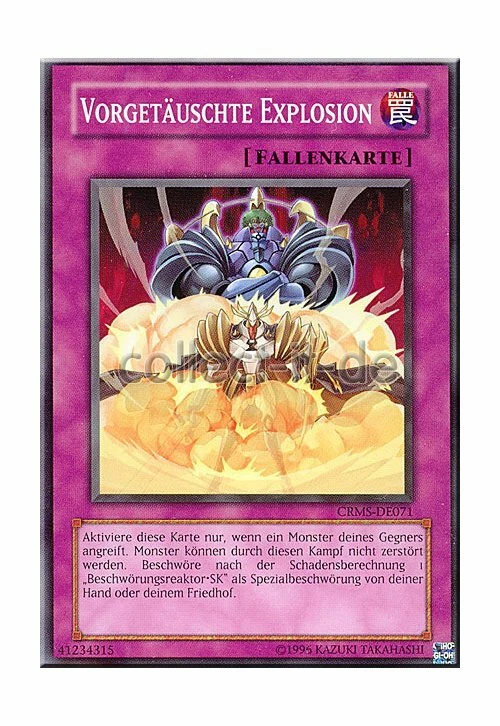 Yugioh CRMS-DE071 Vorgetäuschte Explosion - Unlimitiert - Bild 1 von 1