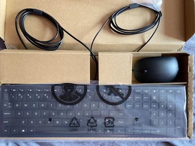 HP Black Keyboard And Mouse Kit USB Wired 928923-001 ASSY BLK Cheddar Wired USB - Image 1 of 4