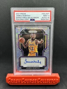 2021 Prizm James Worthy Auto /25 MOJO PRIZM PSA 9 / 10 AUTO - Picture 1 of 2