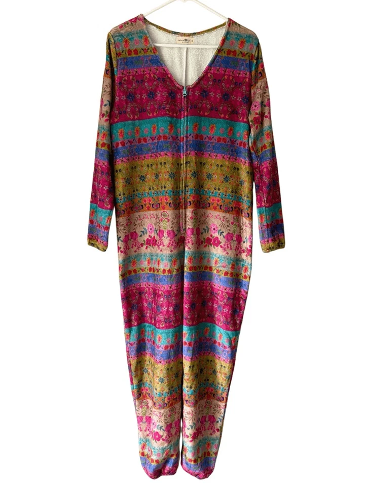 Pijama Natural Life Mono Ropa de Salón Talla M Polar Multicolor Boho Lagenlook Foto 1 de 4