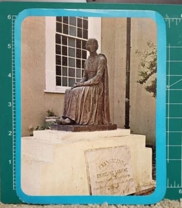 Cartolina d'epoca retrò Evangeline Emmeline LaBiche cattolica Louisiana - Foto 1 di 4