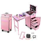 Bureau à ongles Byootique station mobile maquillage manucure table licorne rose