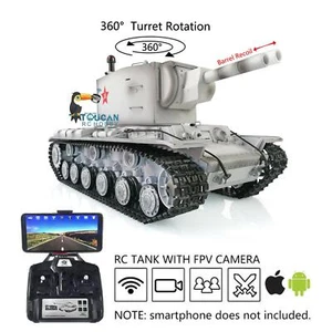 1/16 HengLong 7.0 3949 BB IR RC Tank Soviet KV-2 FPV 360° Turret Barrel Recoil - Picture 1 of 12