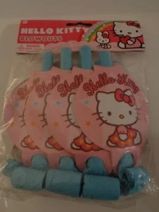 HELLO KITTY 1 PACK OF 8 BLOWOUTS NEW, PARTY FAVORS 3+ - Picture 1 of 1
