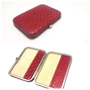 Vintage Cole Haan Leather Business Card Credit Card Holder Slim Card Case Wallet - Picture 1 of 11