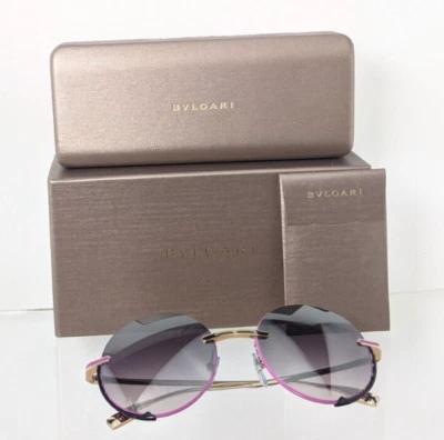 Nuevas gafas de sol auténticas Bvlgari 6153 2014/58 56 mm marco dorado lavanda Foto 1 de 4