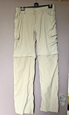 The North Face Women’s Zip Off Pants Convertible Beige Hiking Size 8 Nylon Climb - Image 1 of 4