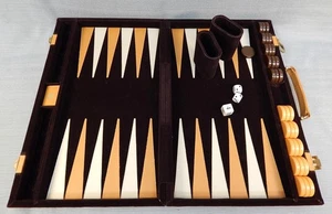 Vintage Aries Backgammon Set - Complete in Excellent Condition! - Picture 1 of 9