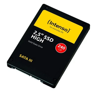Intenso Interne 2,5" SSD SATA III High, 240 GB, 520 MB/Sekunden, Schwarz, Festkö - Bild 1 von 4