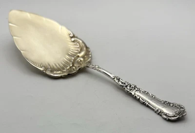 Антикварный Wm. Сервер для пирогов Rogers 1894 YALE посеребренный 9 1/8 дюйма золотая варочная чаша моно - Изображение 1 из 4