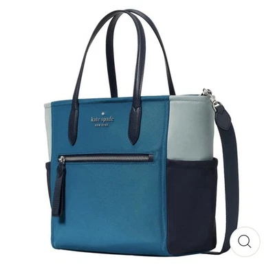 Cartera Cartera Kate Spade New York Chelsea Mediana de Nylon Azul Multi Foto 1 de 4