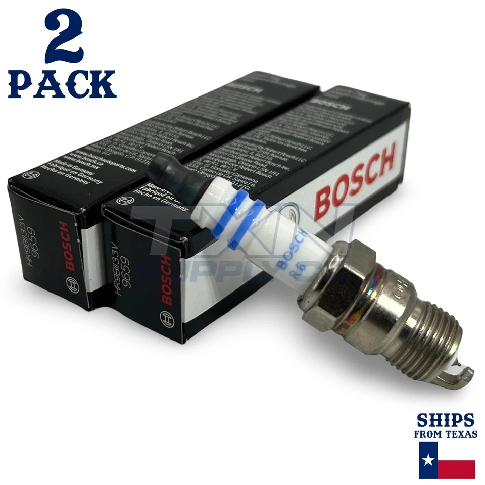2件装博世9659双铱火花塞R6 — 第 1/1 张图片