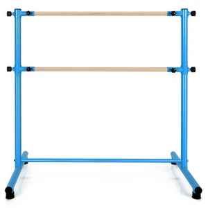 47" Portable Freestanding Ballet Barre w/ 5-Position Adjustable Bars - Picture 1 of 10