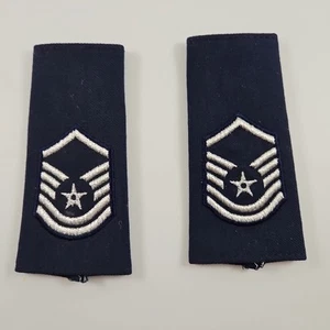 US Air Force Chief Master Sergeant Obsolete Shoulder Marks 2er Set - Bild 1 von 5