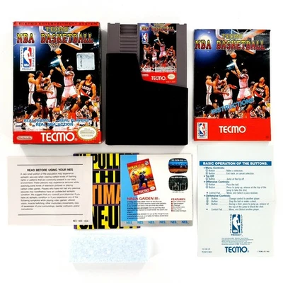 Tecmo NBA Basketball (Nintendo Entertainment System) Authentic Cart Only Tested - Image 1 of 4