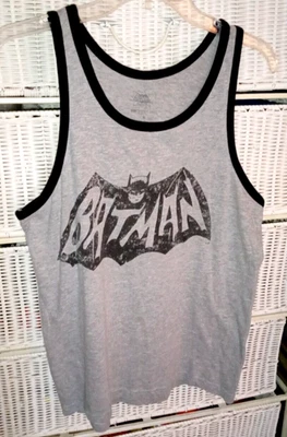 Camiseta sin mangas gris con logotipo de Batman talla S DC Comics Foto 1 de 4