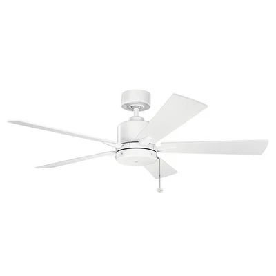 Kichler Lighting 330242MWH Lucian II 52 inch Matte White Ceiling Fan - Image 1 of 4