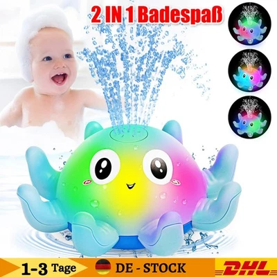 Badespielzeug Baby Badewannenspielzeug Wasserspielzeug LED-Licht ab 1 Jahr HOT - Bild 1 von 4