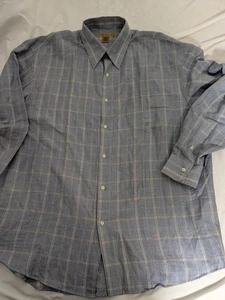 Today's Man Made in Italy Langarm Blau & Braun Karomuster Gr. XXL - Bild 1 von 7