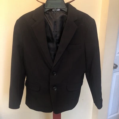 Blazer Calvin Klein Niños Talla Juvenil 6 Negro 2 Botones Chaqueta Deportiva Calce Regular Foto 1 de 3