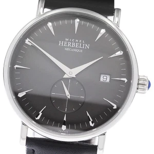 Michel Herbelin 1947 Inspiration Hand Wind Watch Gray Dial 40mm Date Used - Picture 1 of 5