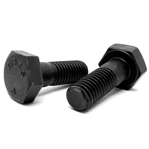 1-8x2-3/4" A325 Structural Hex Bolts Partial Thread Plain (Choose Qty) - Picture 1 of 6