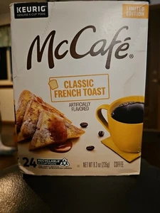 NEW McCafé Classic FRENCH TOAST 24 K CUP PODS KEURIG Coffee Limited Edition - Picture 1 of 3