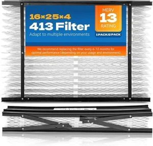 Filtro de repuesto para AprilAire 413 - Paquete de 1 filtro de horno plegable - Imagen 1 de 3