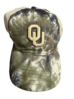 Oklahoma Sooners Snapback Sombrero Camuflado Tie Dye Militar Ejército Malla Camionero OH Gorra OU Foto 1 de 4