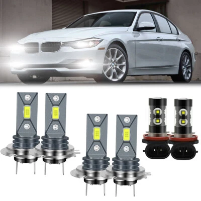 Para BMW 320i 2013-2017 - 6X Faros LED Bombillas Luz Alta Baja + Luces Antiniebla Foto 1 de 4