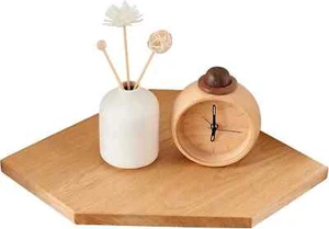 OAKERLAND Solid Oak Floating Corner Shelf Hidden Cables Channel - Picture 1 of 8