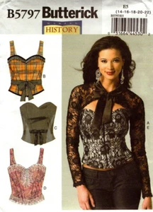 Butterick Sewing Pattern 5797 B5797 Women's Corset Size 14-16-18-20-22 NEW - Picture 1 of 3