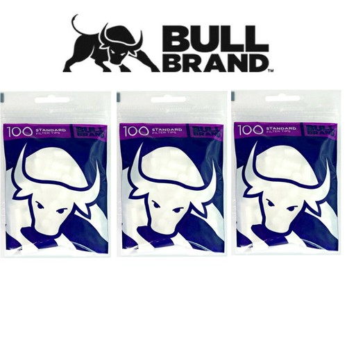 Bullbrand Standard Filter Tips 8mm 1, 4, 10 or 25 Bags! Smoking Filter Tips eBay