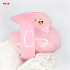 Male Silicone Chastity Nub Cage Device Belt Lock Ring Bondage BDSM For Men - Picture 1 of 15