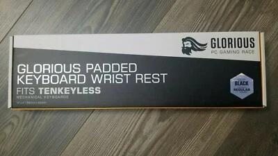 Glorious Padded Keyboard Wrist Rest TKL 14" x 4" Black - Image 1 of 2